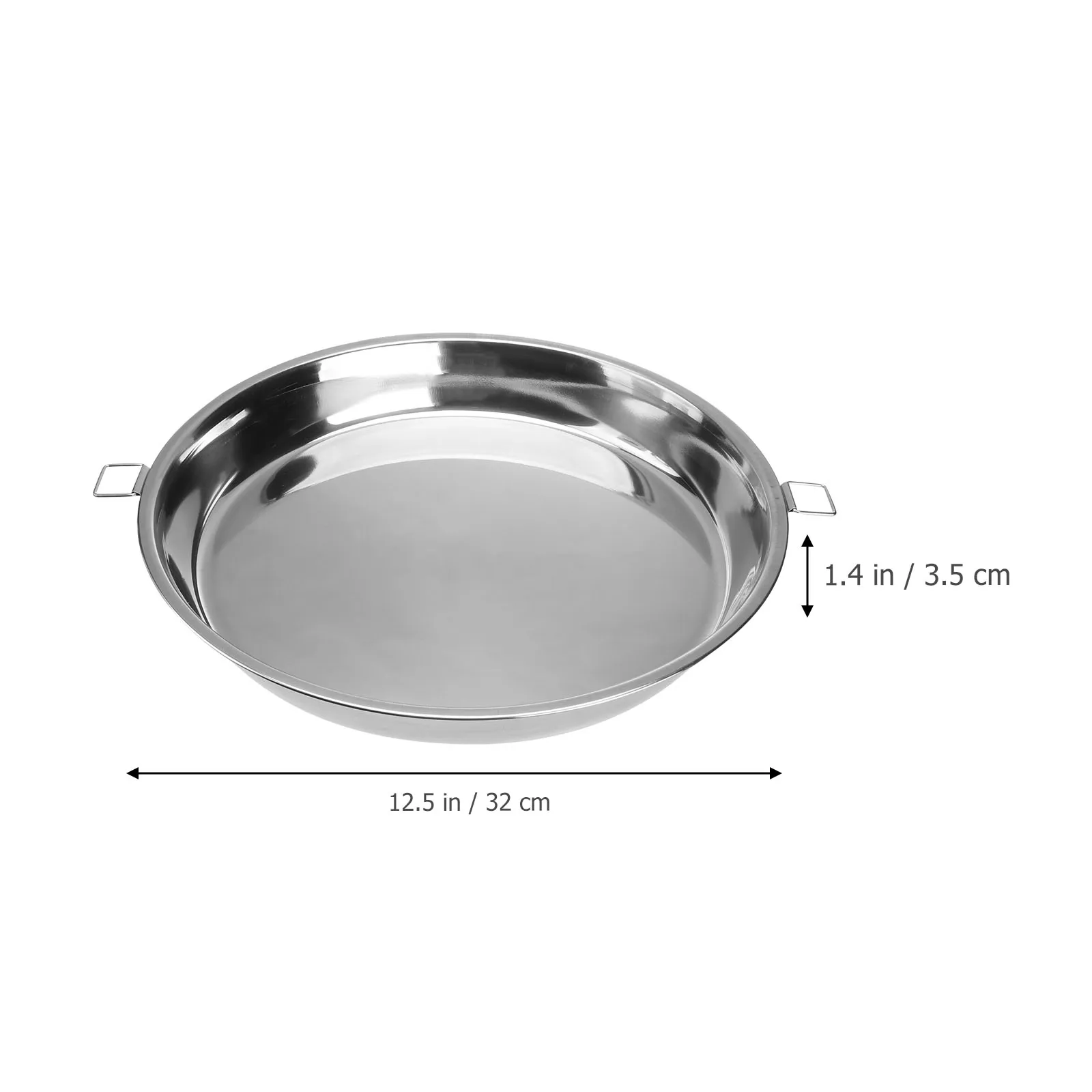 

Stainless Steel Double Handle Steaming Plate Multifunctional Cooking Tray for Fish Veggie Crab Tamale Round Food Steamer