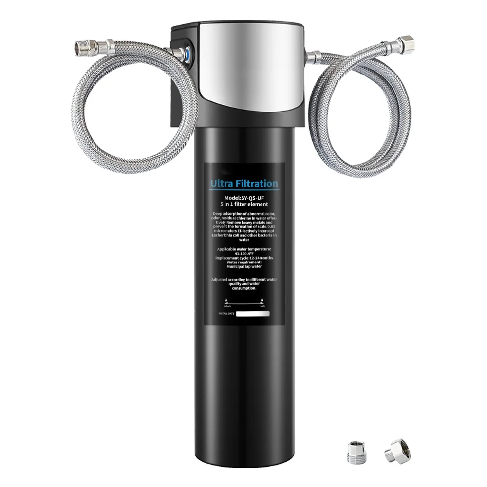 HAHUA Q5-UF 5in 1 Under Sink Water Filter System 19,000Gallon High Flow Water Filter