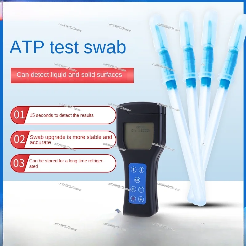 Handheld ATP Fluorescence Microbial Detector: Fast Cleanliness with Bacteria Detection Swab Set