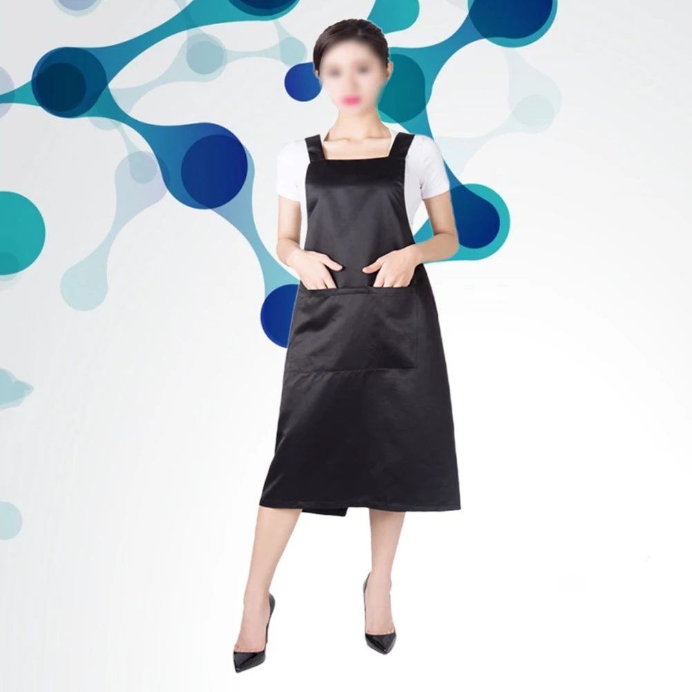 

Hairdressing Apron Sleeveless Apron For Kitchen Barber Shop Fashion Suspender Professional Storage Pockets