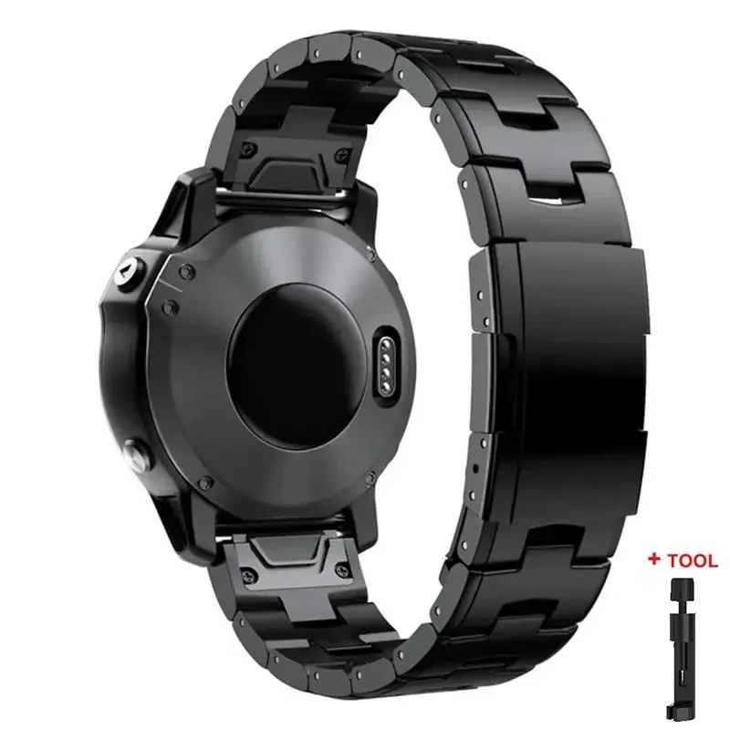 26mm 22mm Quickfit Titanium Band Voor Garmin Fenix 8 43/6/6XPro/7/7X/5X/5XPlus/Metalen Release Horlogeband Voor Forerunner 945 935