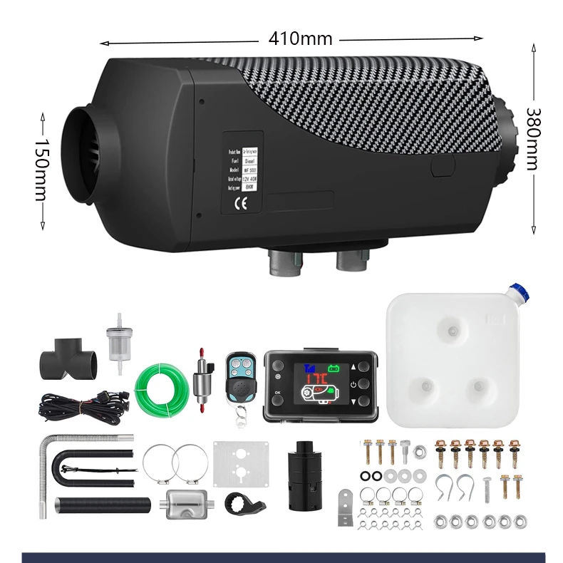 12V 24V 5KW Diesel Parking Air Heater Cabin Heating Heater For Truck Boat Camper RV Construction Machinery