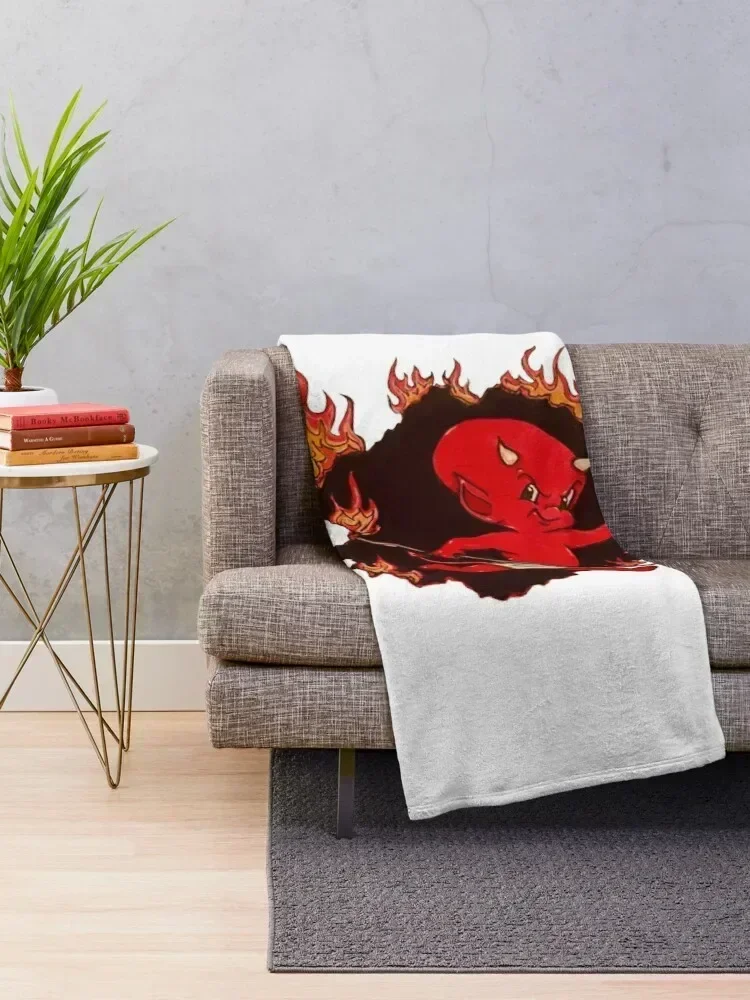 Lil' Devil Hot Stuff Throw Blanket Soft Plush Plaid Luxury christmas decoration Blankets