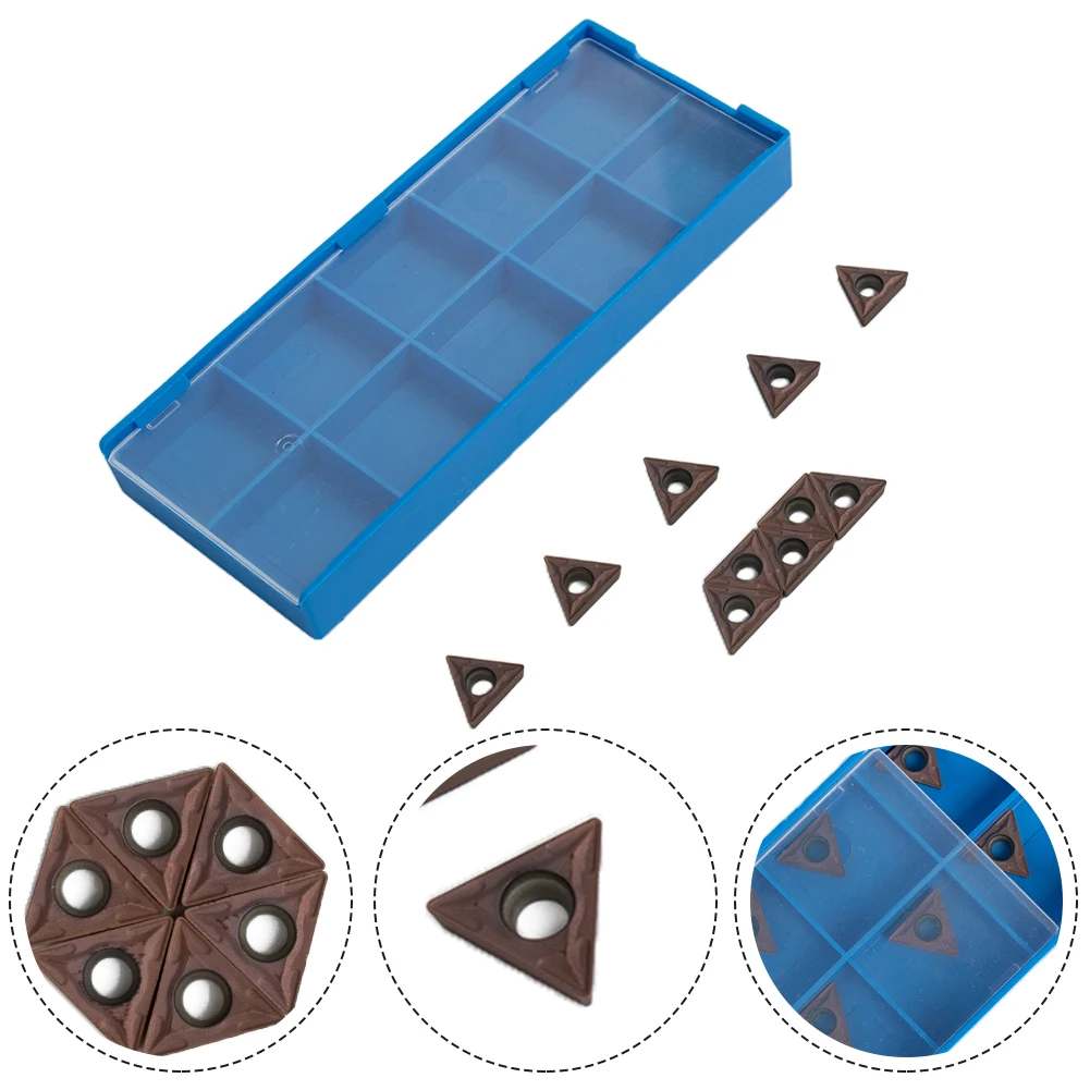 TCMT110204 VP15TF Carbide Inserts TCMT21.51 CNC High Processing Tool Triangular Turning 10pcs  TCMT110204 VP15TF