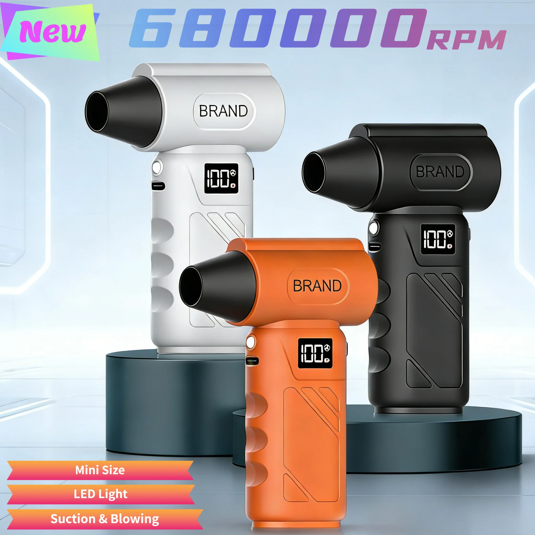 

Snow blower Turbo Fan Jet 580000RPM Turbo Jet Blower Brushless Vacuum Cleaner Blower For Car/Home Cleaning Air Duster Blower