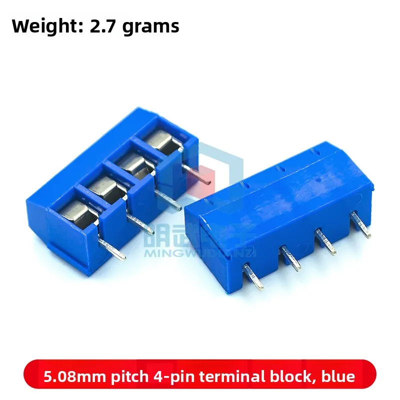 Blue/Green KF301-5.0 Terminal Block [2/3/4 Positions], Terminal Stud, 2P/3P/4P Optional