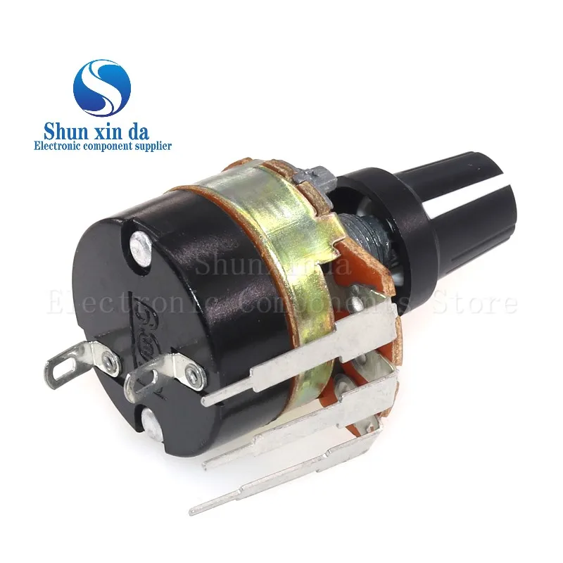 WH138-1 ความยาว 20 มม.B5K B10K B20K B50K B100K B250K B500K OHM ปรับความต้านทานความเร็วพร้อมสวิตช์ Potentiometer