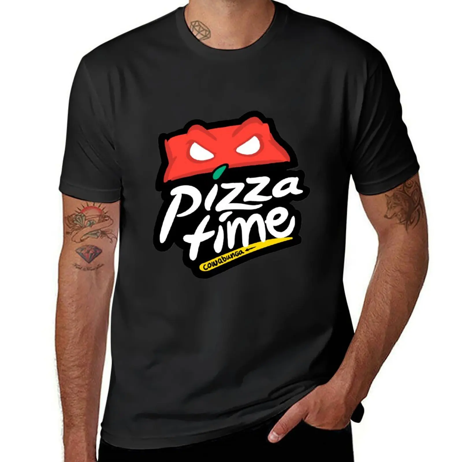 

Pizza Time T-Shirt quick-drying blacks plain t shirts men