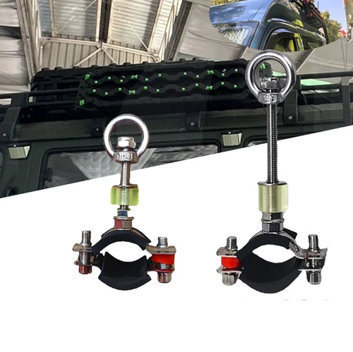 Plataforma de tubo redondo, tablas de tracción, soporte de montaje para coches/pantalones/SUV/RV, par de alfombrillas de tracción para neumáticos, modificación de coche