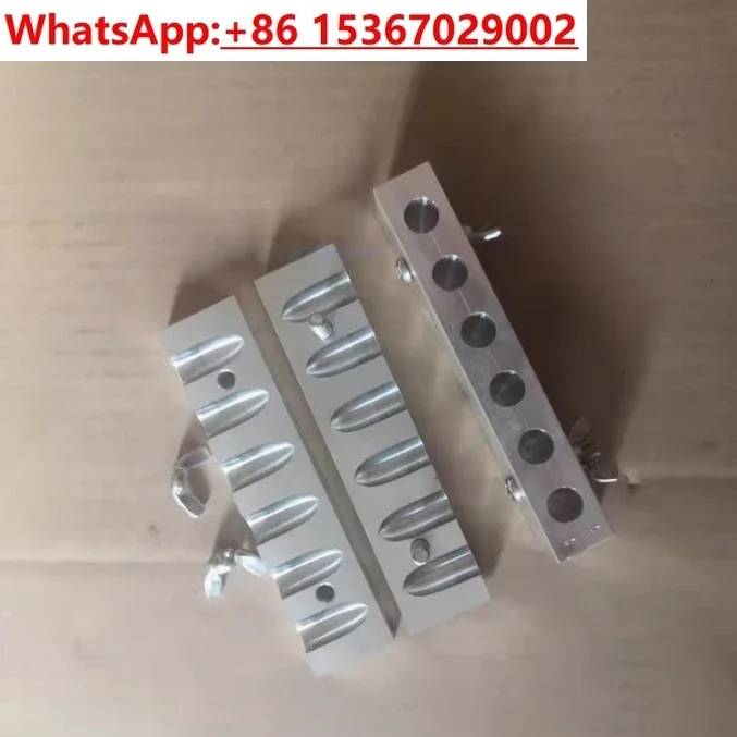 

6 holes 1.5g 2.0g 3.0g Bullet-shaped Suppository Mold Manual Aluminum Suppository Mold Teaching Experiment Mould