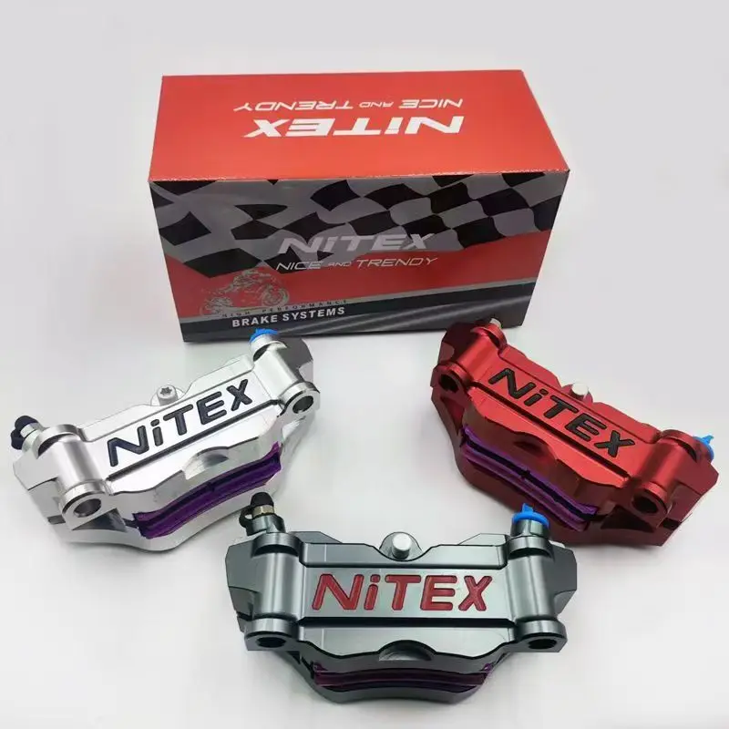 

HF2 four piston large radiation brake caliper 100MM locking point CNC forging high-performance disc brake pump motorcycle modifi