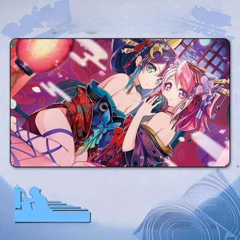 

Yu-Gi-Oh! ARC-V4 Yuzu Hiragi Anime Cartoon OCG TCG Playmat Akiza Izinski Single Battle Duel Disk Rubber Board Game Mat Toy Gift
