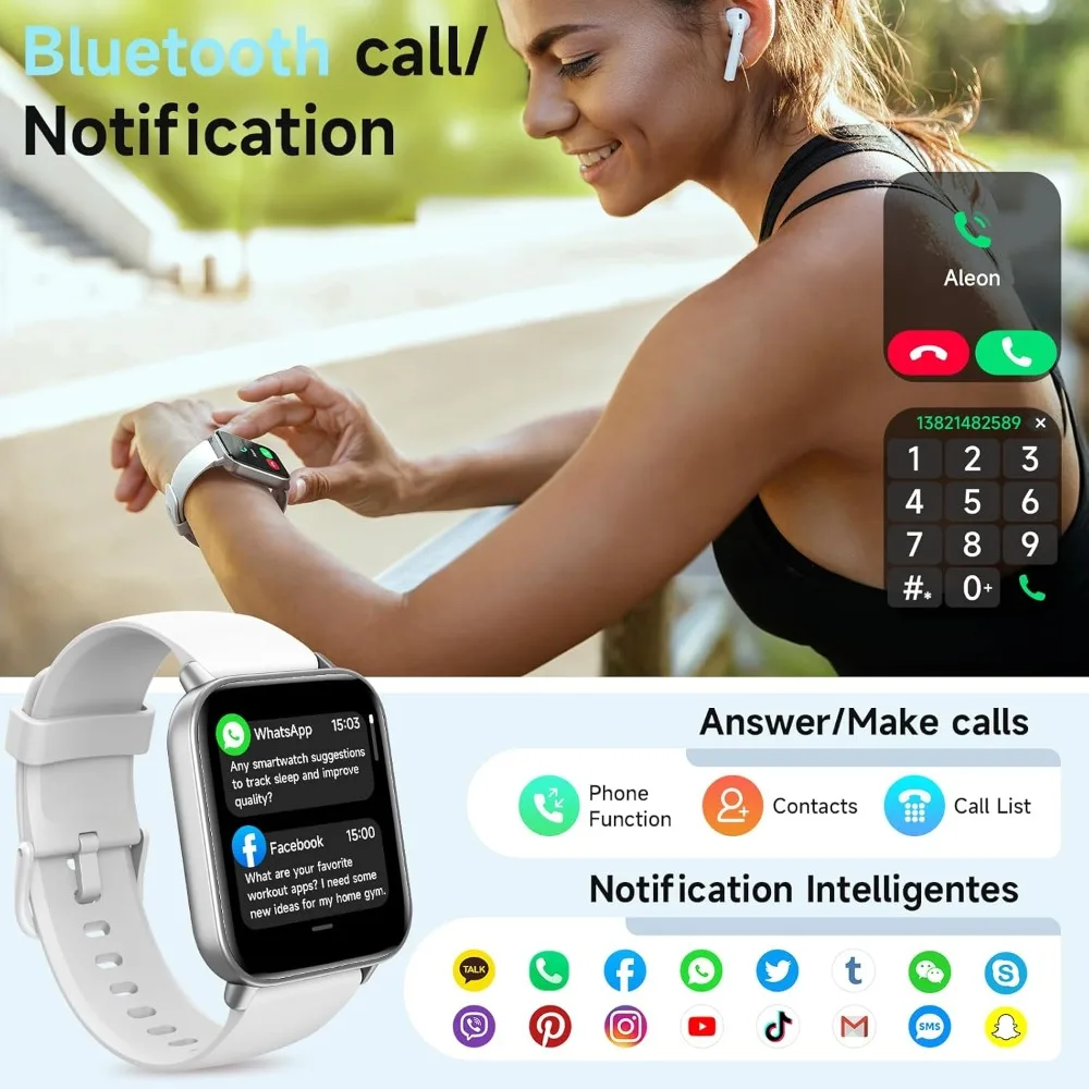 ‌Smart Watch for Android/iPhone, Alexa Built-in, 1.8