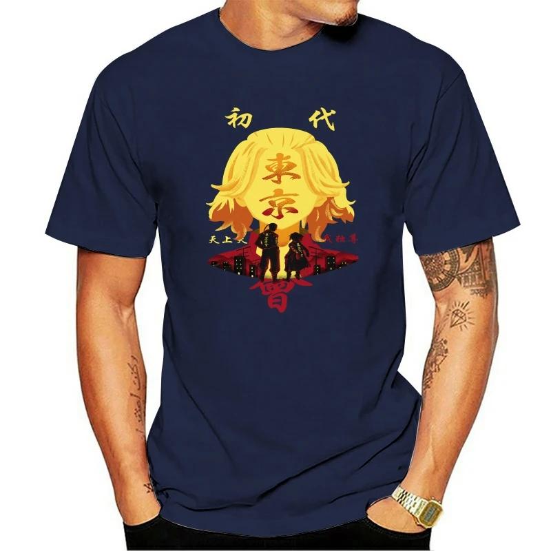 

2021, популярная футболка с принтом аниме «Токио Мстители», мужская и женская хлопковая индивидуальная одежда Chifuyu Matsuno Harajuku, уличный стиль, топы