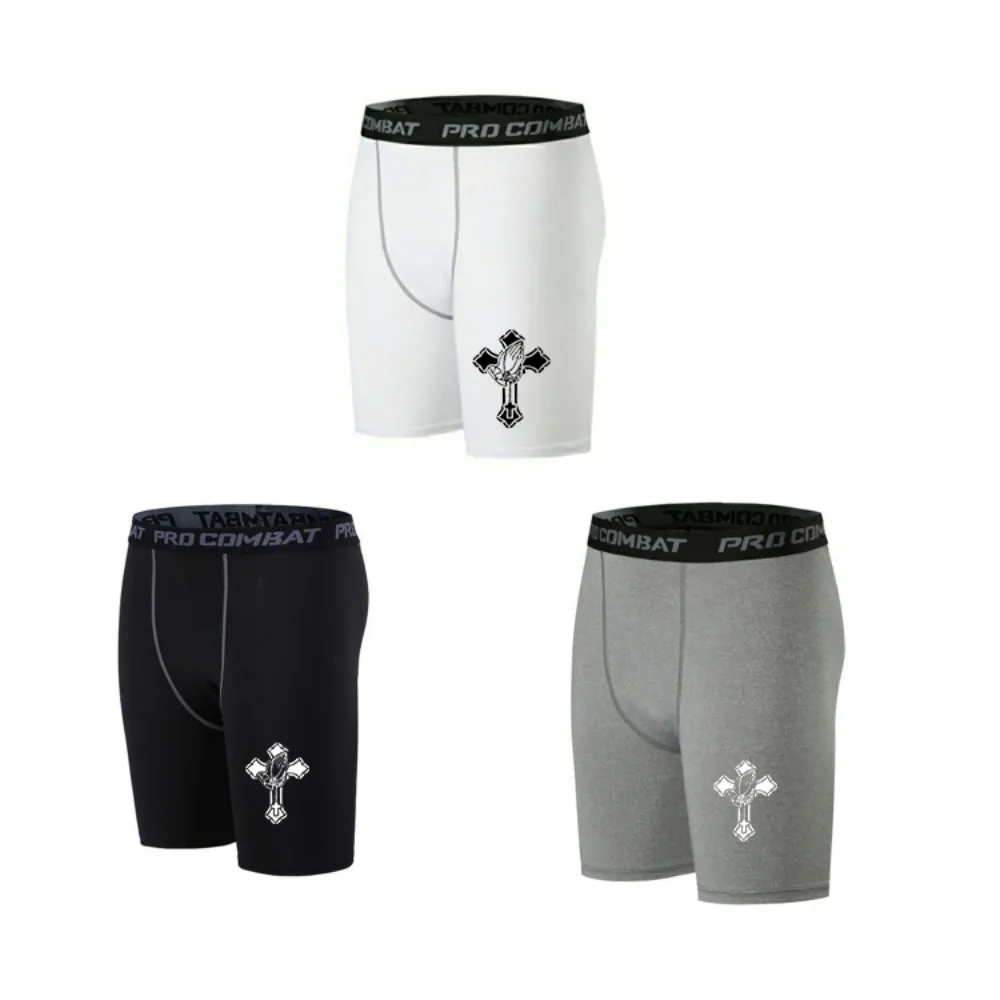 

Новые брюки для фитнеса, мужские летние тонкие эластичные быстросохнущие спортивные шорты, баскетбольные тренировочные колготки для фитнеса, бега, женские колготки с пятью точками