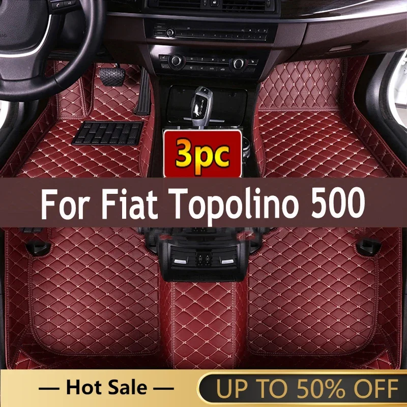 Car Floor Mats For Fiat Topolino 500 2012 2011 Auto Interiors Accessories Styling Custom Foot Rugs Products Replacement Parts