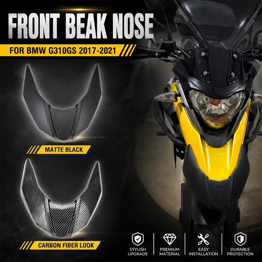 Motorcycle Beak Fairing Winglets Front Fender Beak Extension Wheel Cover For BMW G310GS G 310 G310 GS 2017 2018 2019 2020 2021