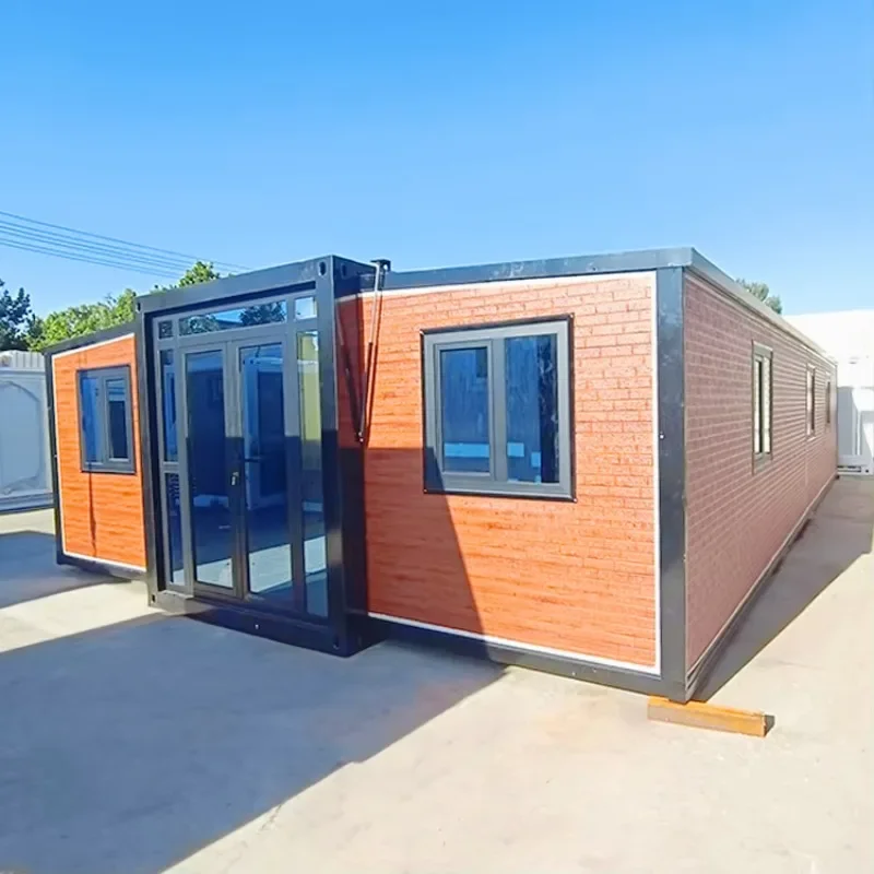 Customized Tiny House 20FT Fast Assembly Steel Prefab Expandable Houses with Kitchen Bathroom Ready To Live in  Luxury Home