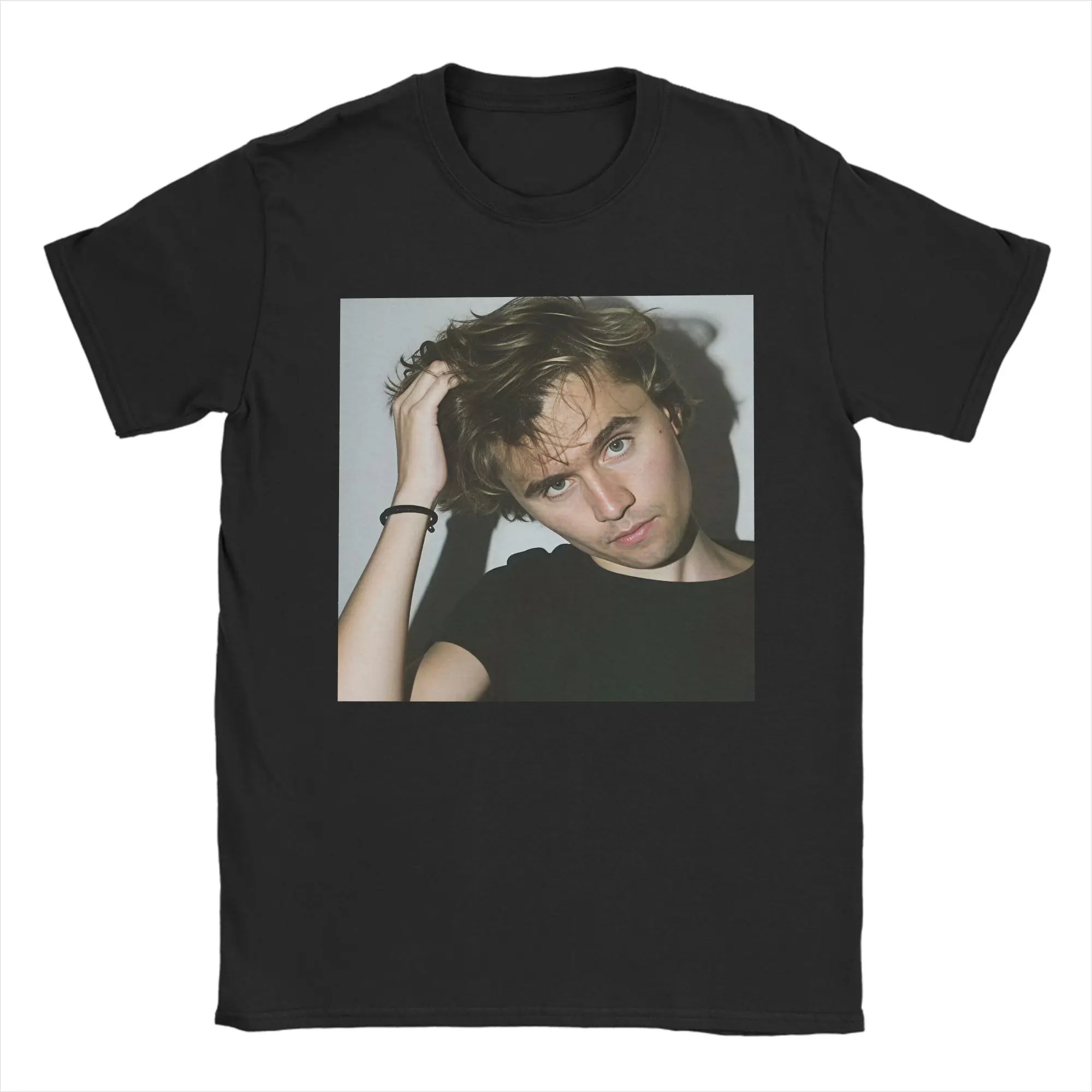 Charlie Kirk Messy Blonde Hair T Shirt  Hipster T-Shirts Short-Sleeved Y2K Funny Tops Summer Cotton O Neck Plus Size 5XL Tees