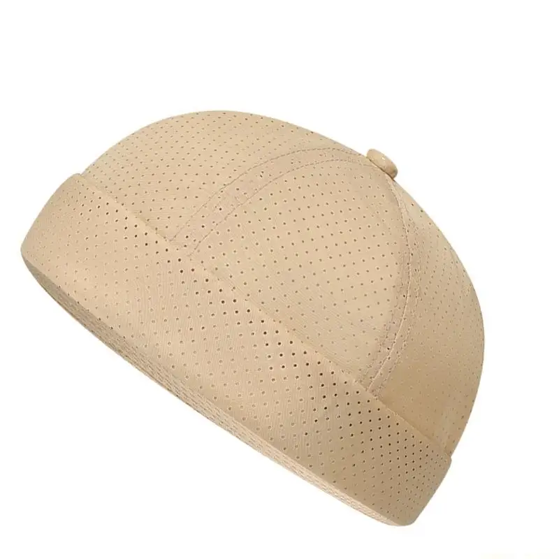 31BF Lightweight Mesh Cap Quick Dry Technology Adjustable Design Casual Brimless Hat For Cycling Running