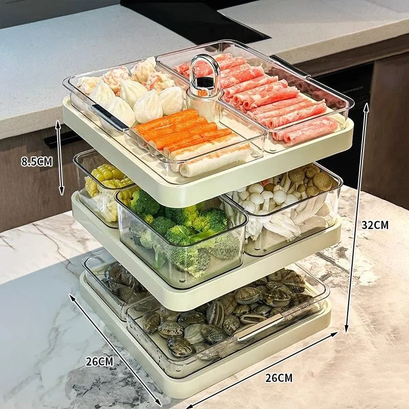 Grid tray rack Multifunctional tray storage rack