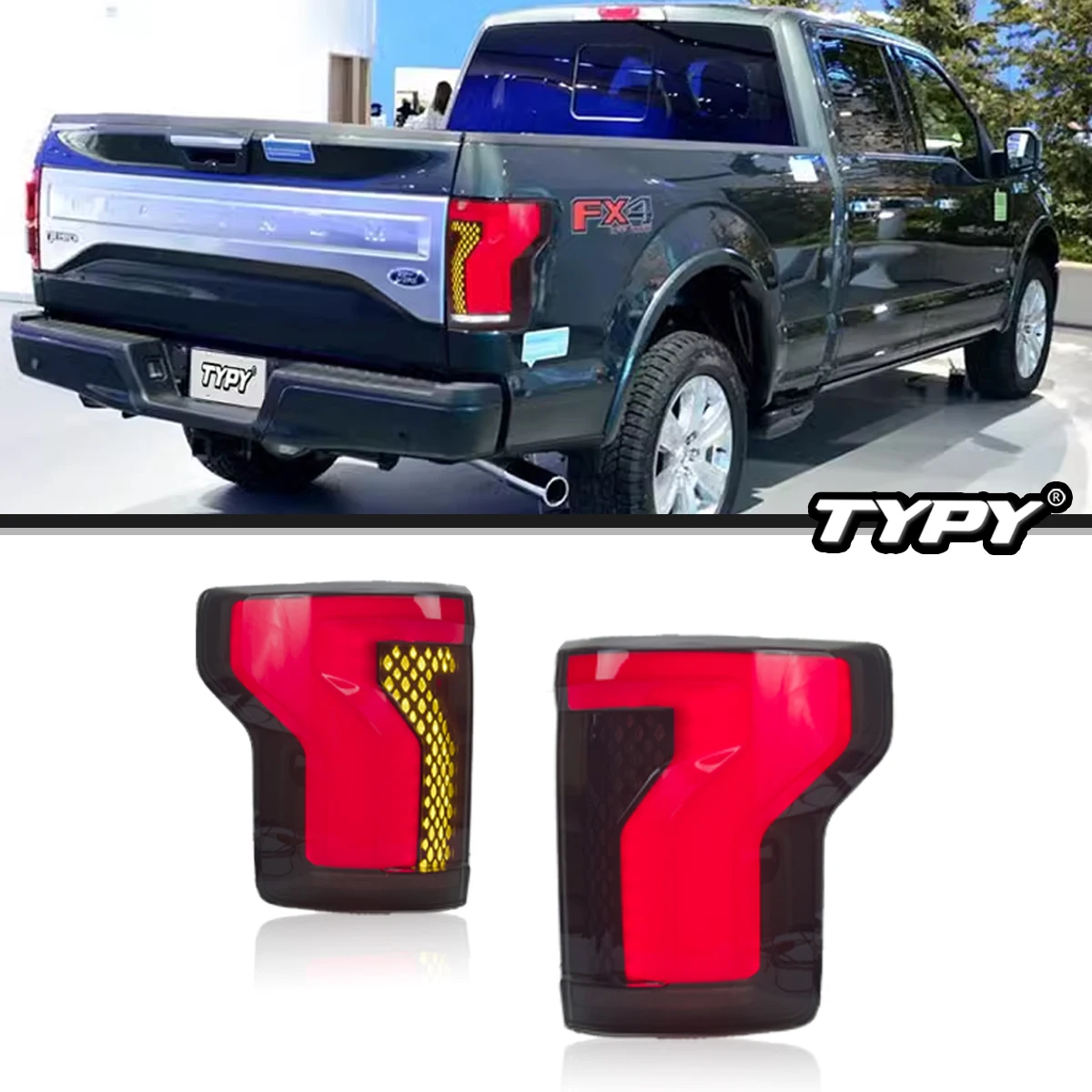 

TYPY Car Lights LED Tail Lamps Assembly For Ford F150 F-150 Raptor 2015-2021 Rear Light Start up Dynamic Turn Signal