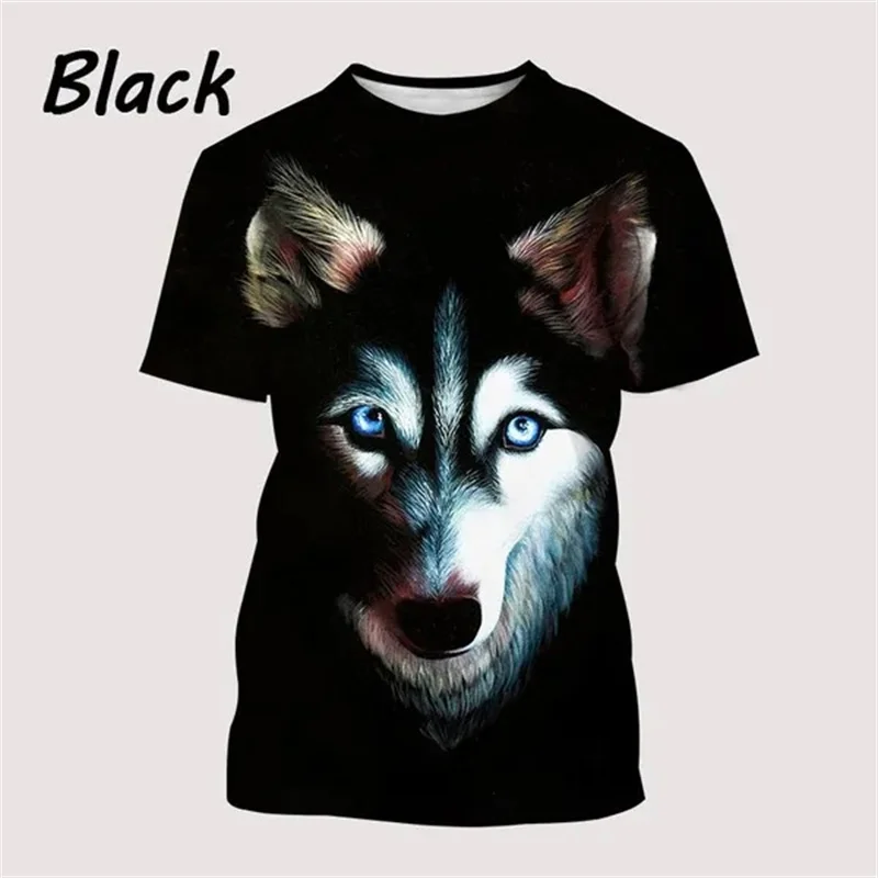 

Hot Sale Cool Animals 3D Husky Men's Women's Fashion Oversize T Shirt 3D Printed T-shirts Short Sleeve Casual O Neck Tees Tops