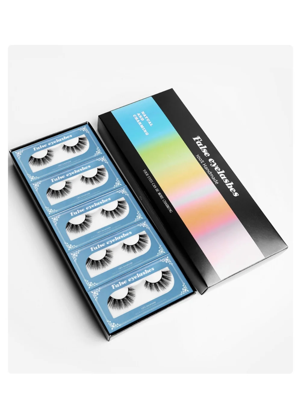 3D立体ミンクファーつけまつげ ハンドメイド ナチュラルまつげ 100%クルエルティフリー フルストリップまつげ メイクアップ 3Dミンクまつげ