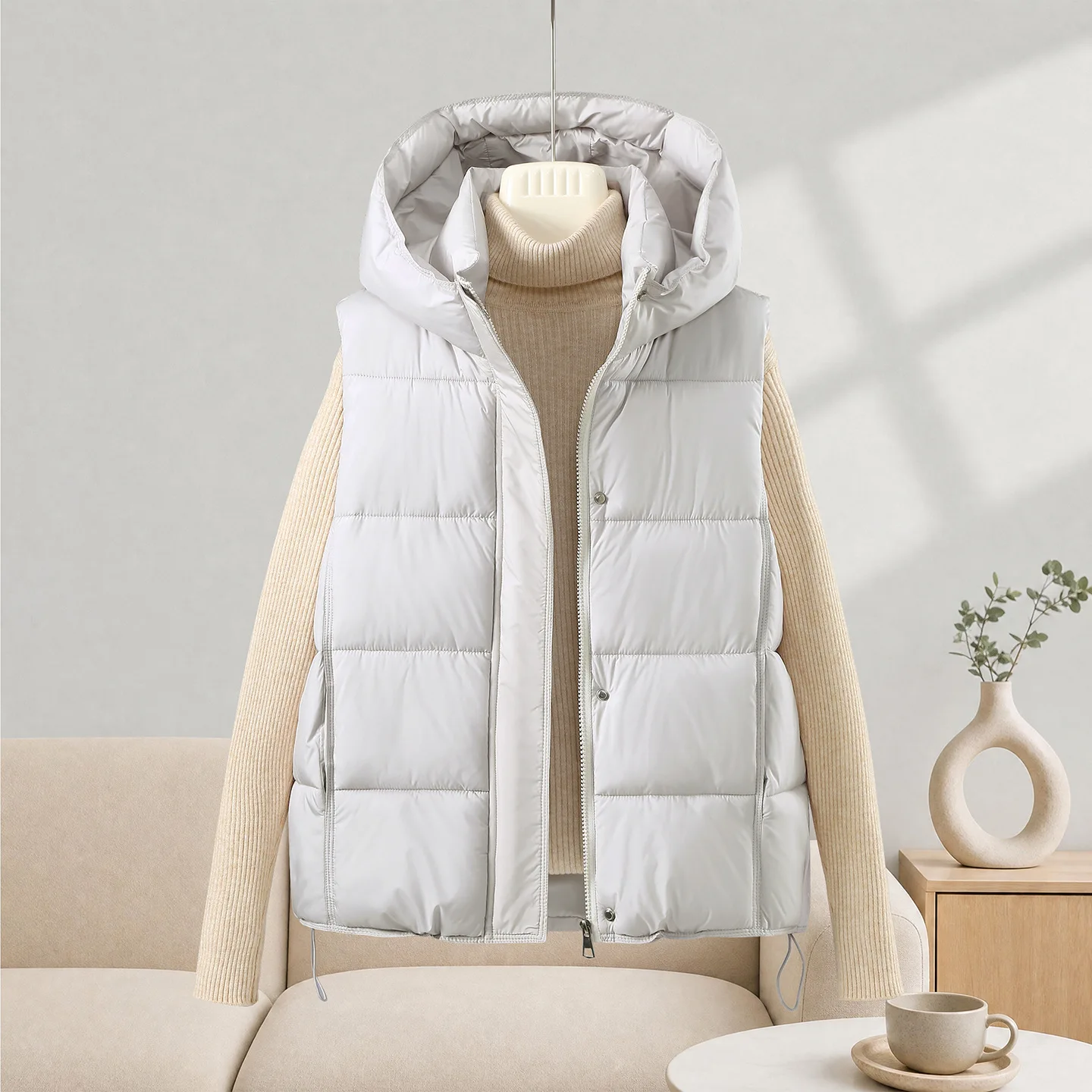 패션 민소매 조끼 여성 코튼 패딩 파카 푸퍼 베스트 조 - Puffer Vest Padded 리뷰 및 가격