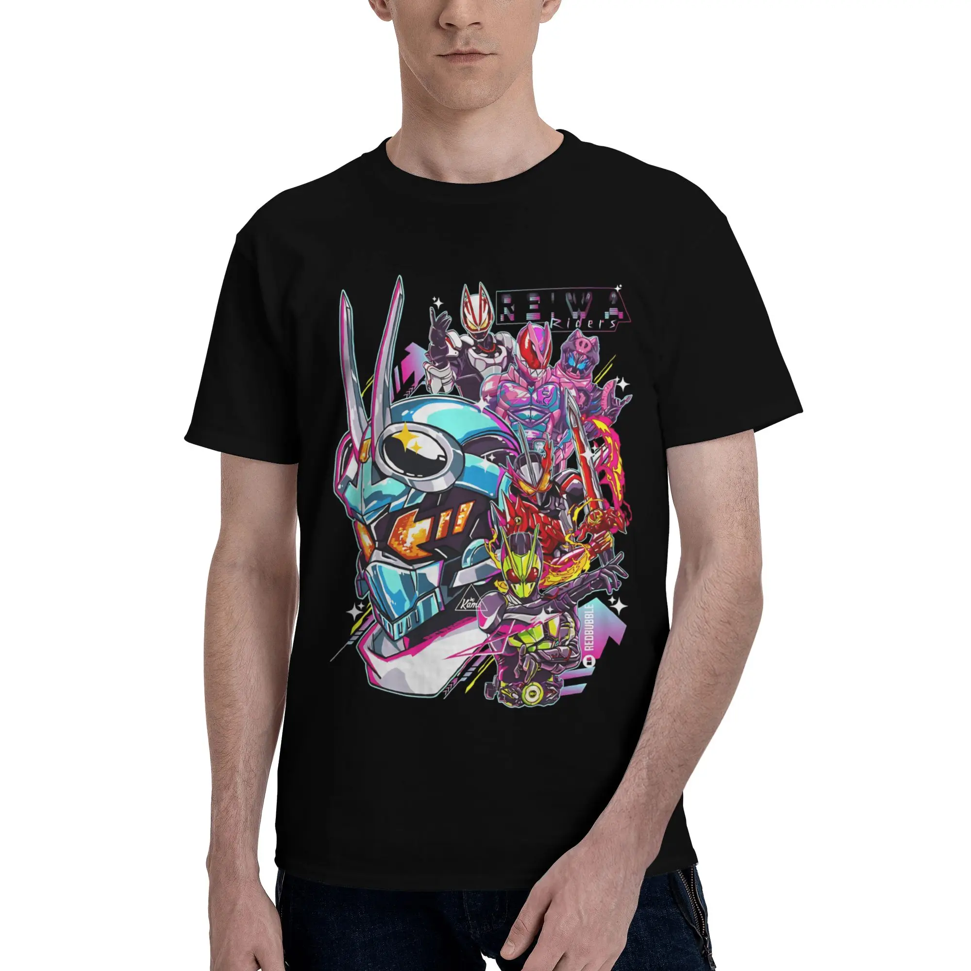 Reiwa Riders  Funny 100% Cotton T-Shirt Bandai Kamen Rider Tees Tops For Men