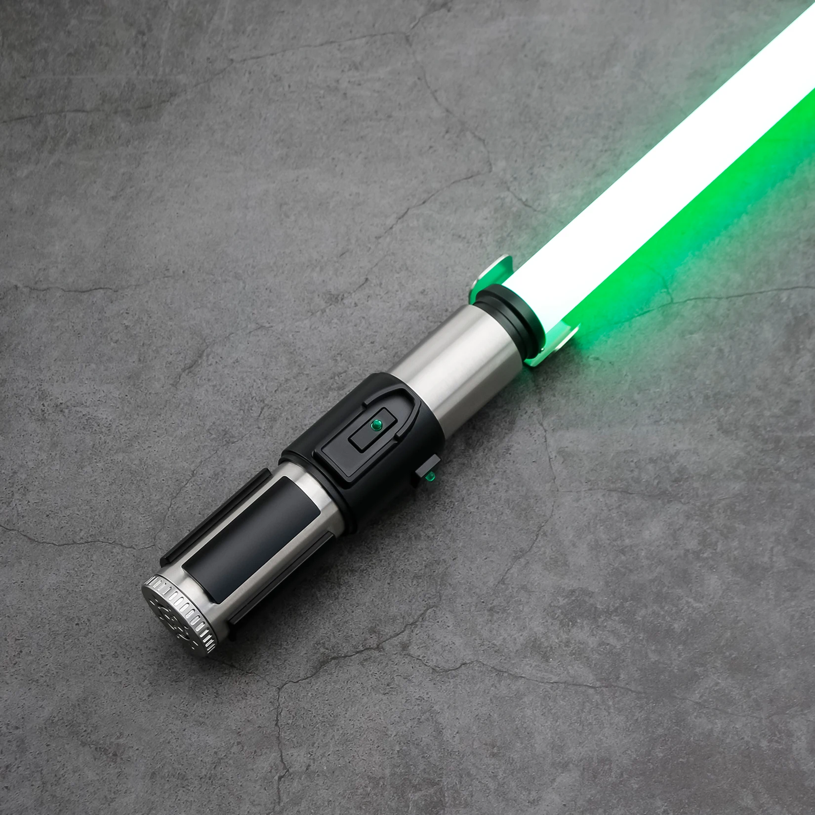 

Yoda Mace TXQSTUDIO Lightsaber RGB Heavy dueling Premium Neopixel Laser Sword Smooth Swing Metal Hilt Bluetooth Colors Change