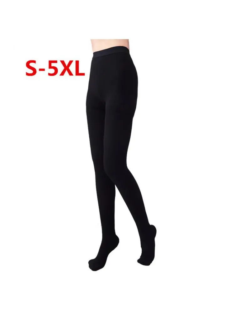 2024 Women's Plus-size S-5xl Iv Stretch Socks 23-32mmhg Anti-flex Tights Thrombosis Stage Pressure Yoga Slimming Running