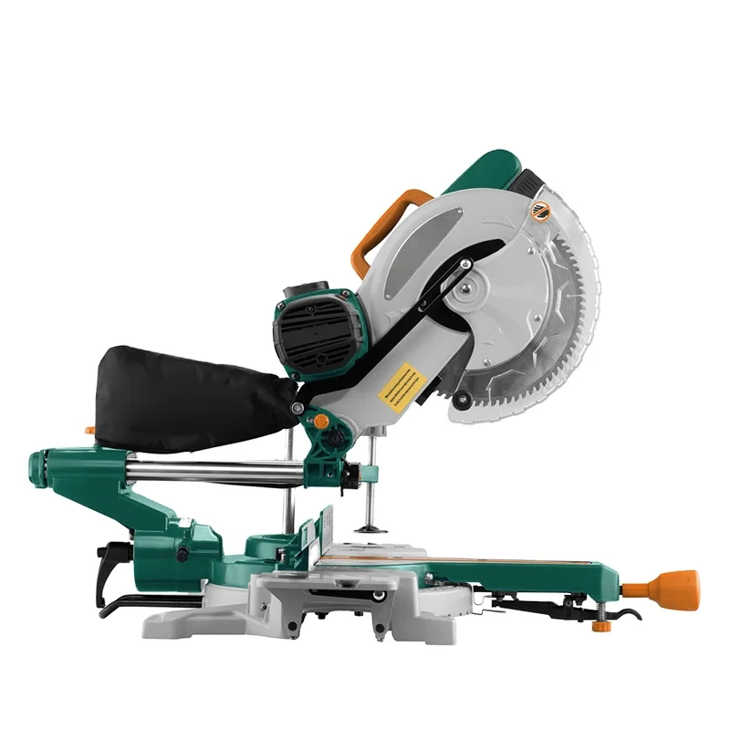 High Power Electrician Tools 2000W 255mm Brushless Compound Sliding Miter Saw Machine