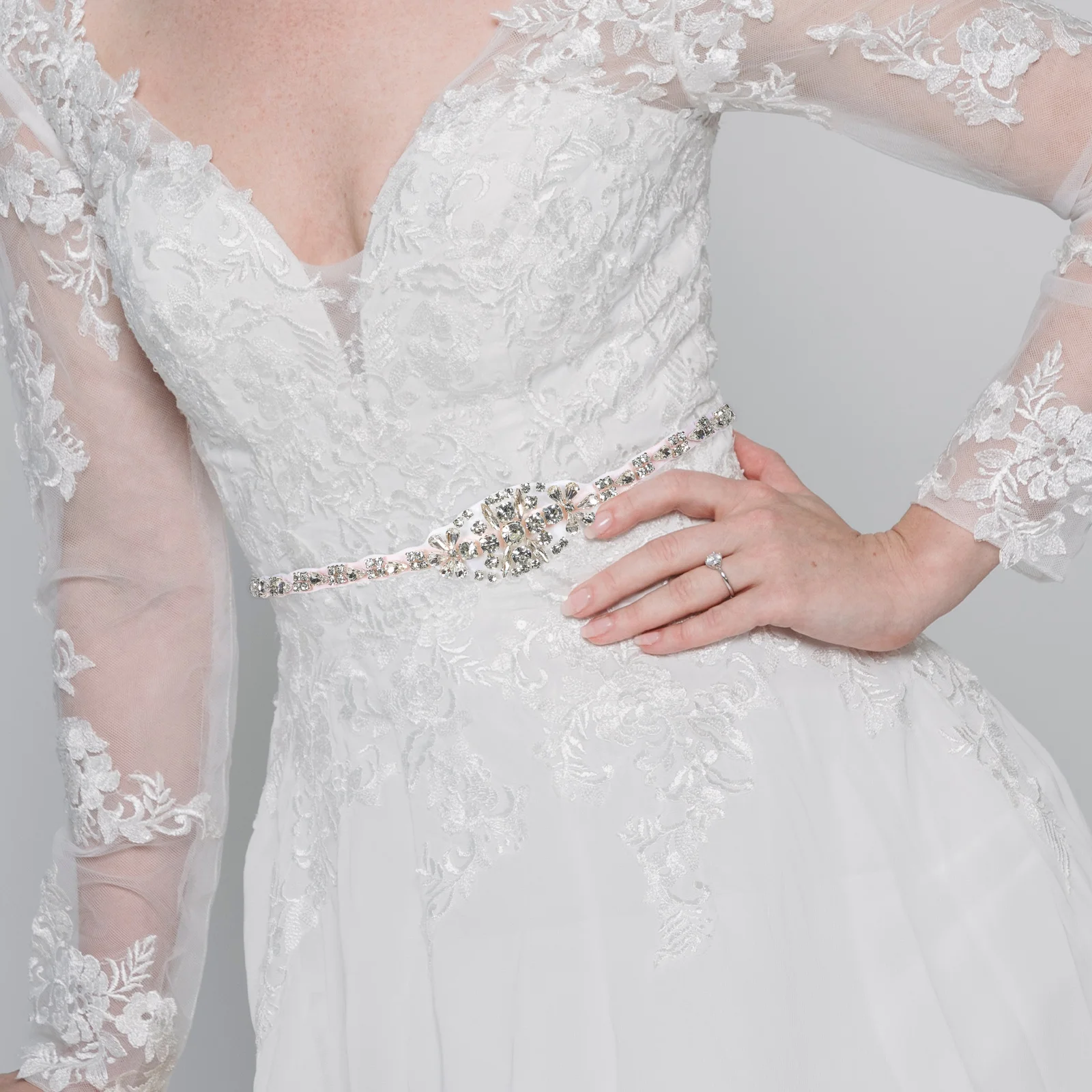 

Rhinestone Belt for Women Wedding Gown Bridal Dress Accessories Golden Rhinestones Sash Corset Elegant