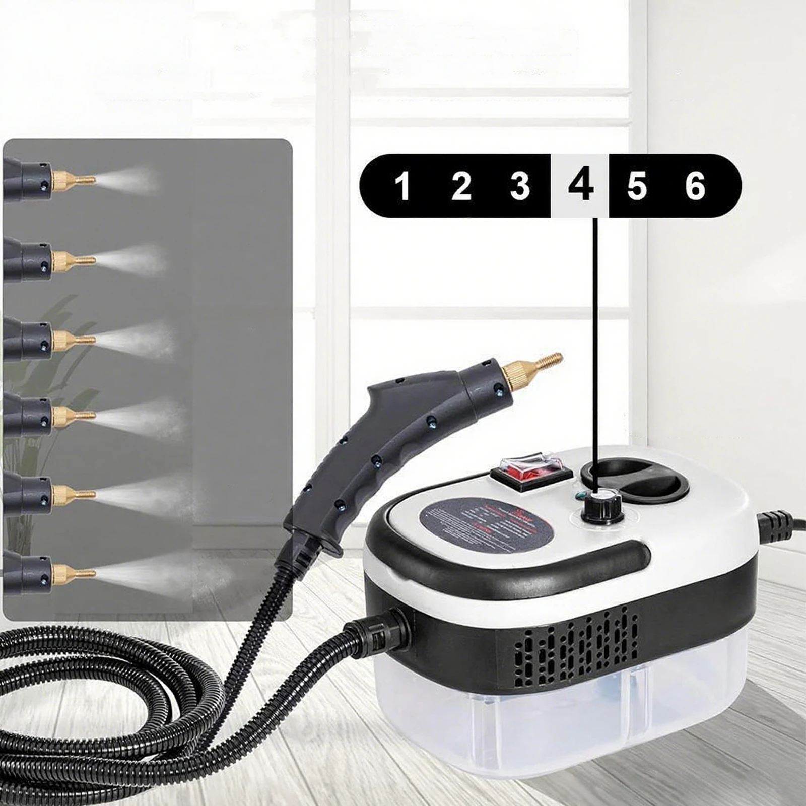 

2500W 220V Handheld Steam Cleaner High Temperature Portable Cleaning Machine Household Steam Cleaner for Home Kitchen Degreasing