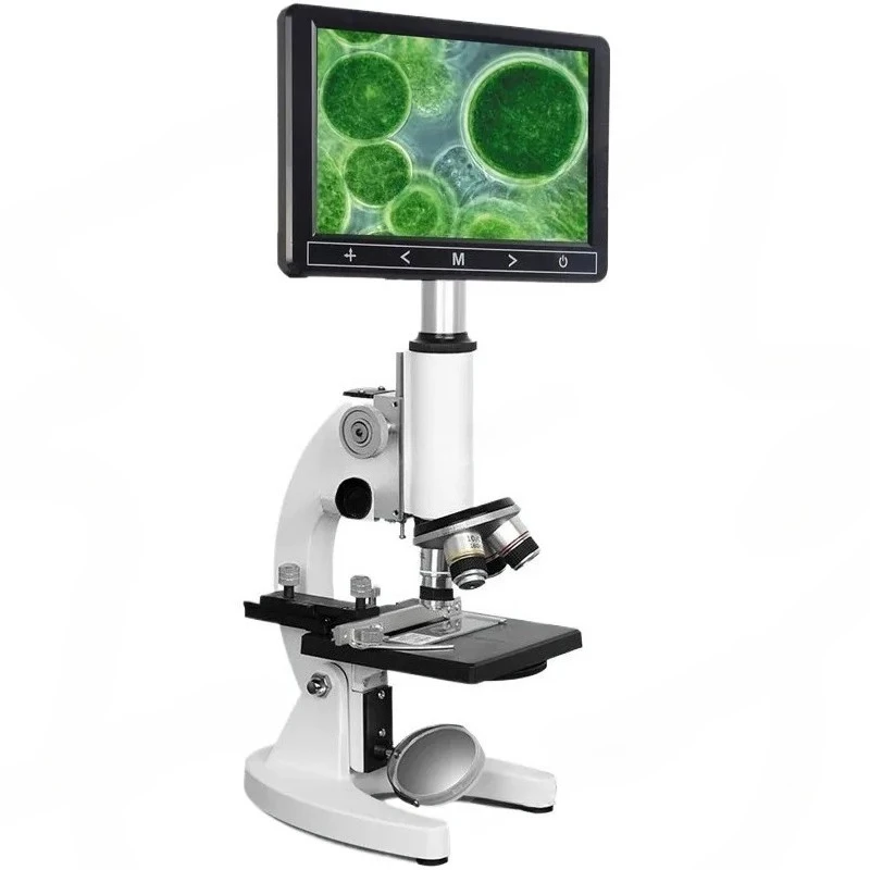 

120000X Biological Microscope Digital Laboratory Compound Microscope with 5-inch LCD Screen 100X Eyepieces