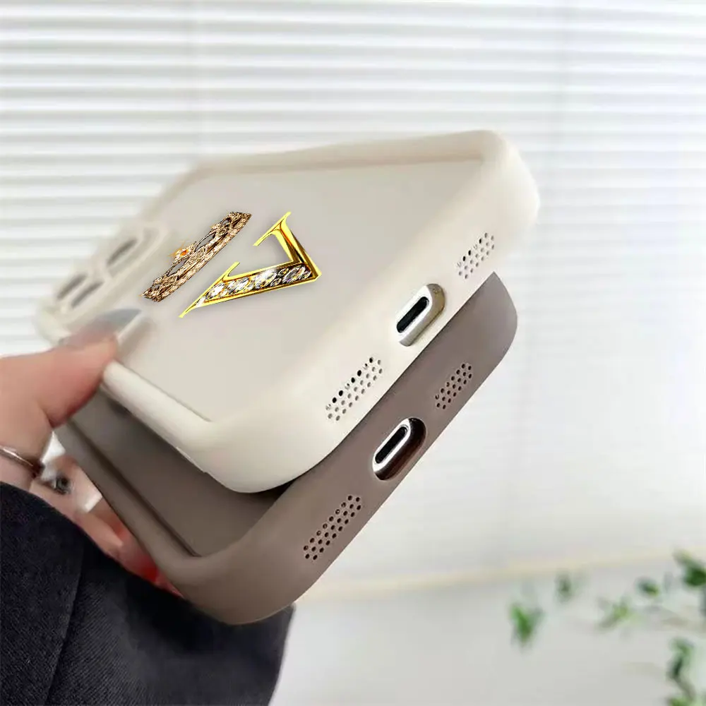 Crown Jewelry Letter S X V Phone Case For Infinix HOT 30I 40I 60 NOTE 12 G96 ZERO GT 10 20 30 40 50 50S 50X VIP Cover DIY Shell view 5