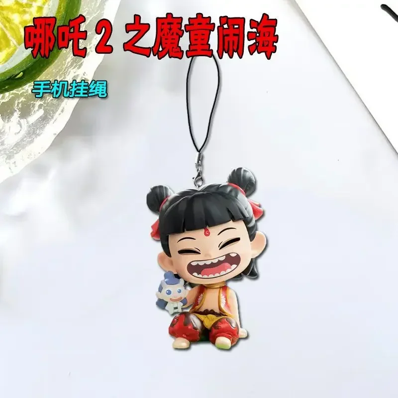 Anime Ne Zha 2 Ao Bing 코스프레 전화 로프 체인 배낭 장식 펜던트 생일 선물 소년 소녀