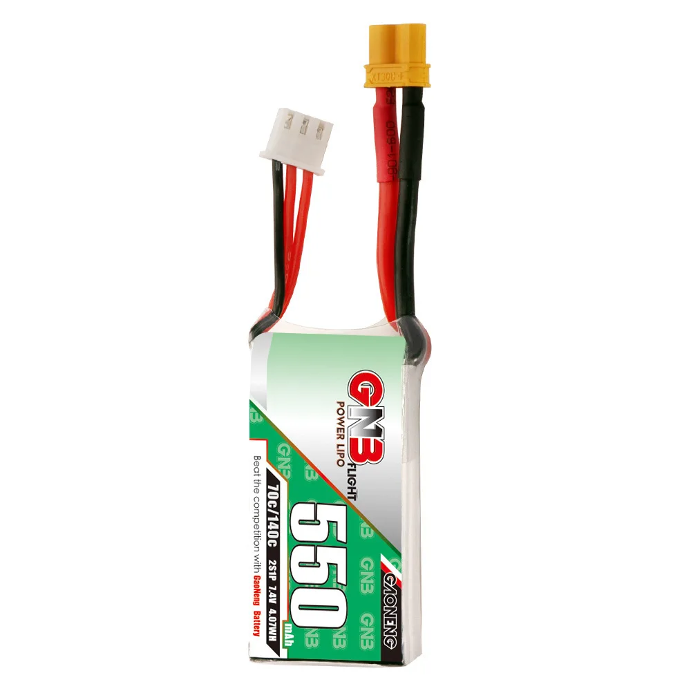 1-10 sztuk GNB 2S 7.4V 550mAh 70C/140C bateria Lipo do Torrent 110 FPV drony wyścigowe części zdalnie sterowany Quadcopter 7.4V drony baterii