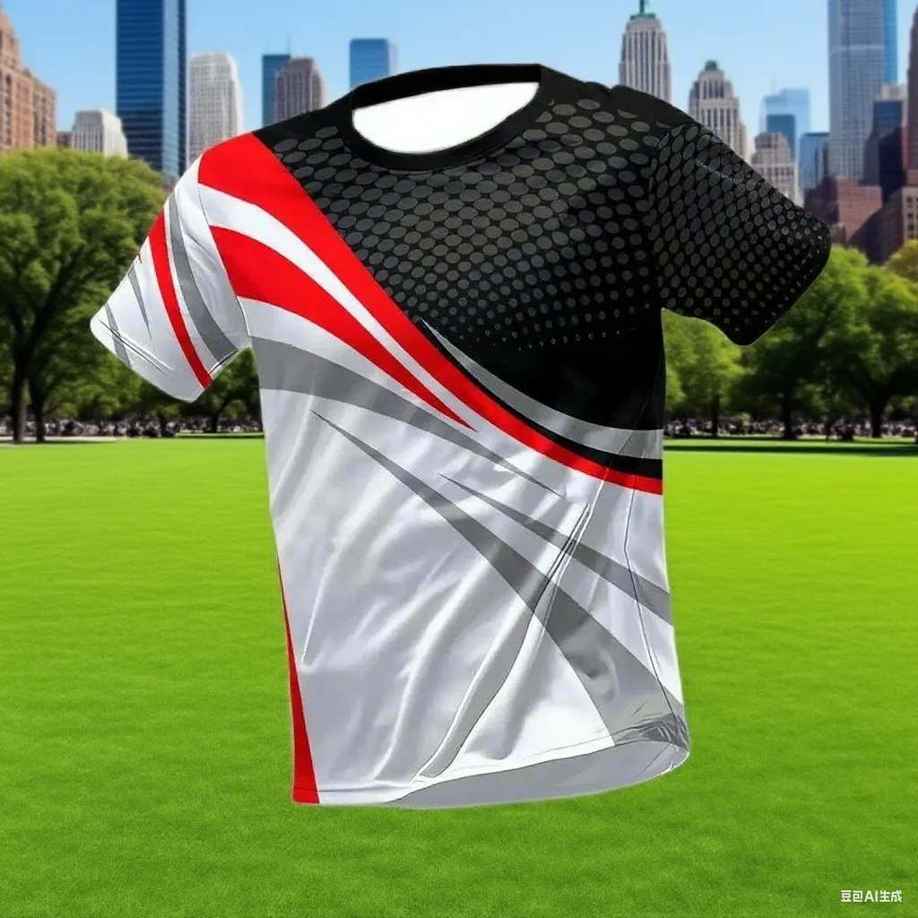 

new Summer Quick Dry Breathable Men's T Shirt Outdoor Run Fitness Sports Short Sleeve Tees Casual O-neck Oversized T-shirt Daily