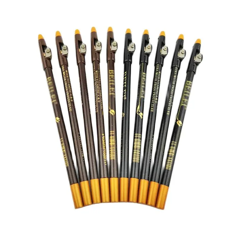 Augenbraue Bleistift Verfügbar Augenbraue Bleistift Schatten Kosmetik Natürliche Lang Anhaltende Farbton Wasserdichte Microblading Holz Augenbraue Stift