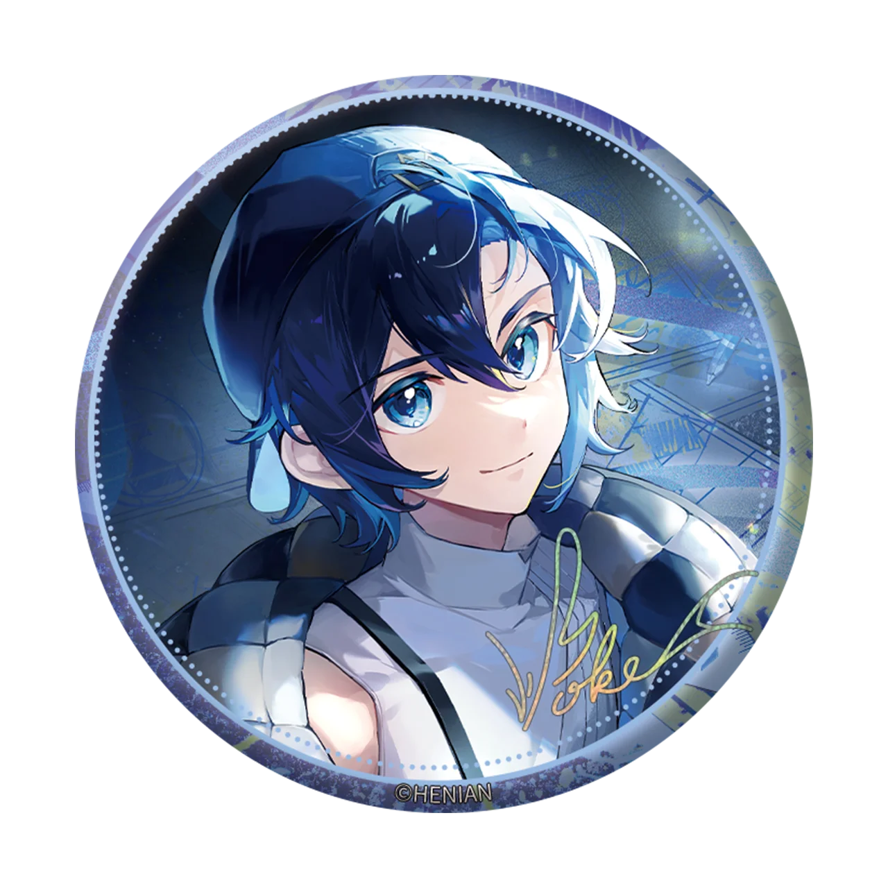 58mm Anime Vsinger Zhiyu Moke COSTUME Cosplay Badge Pin SPTE Spilla in banda stagnata ﻿   Prop Gilf