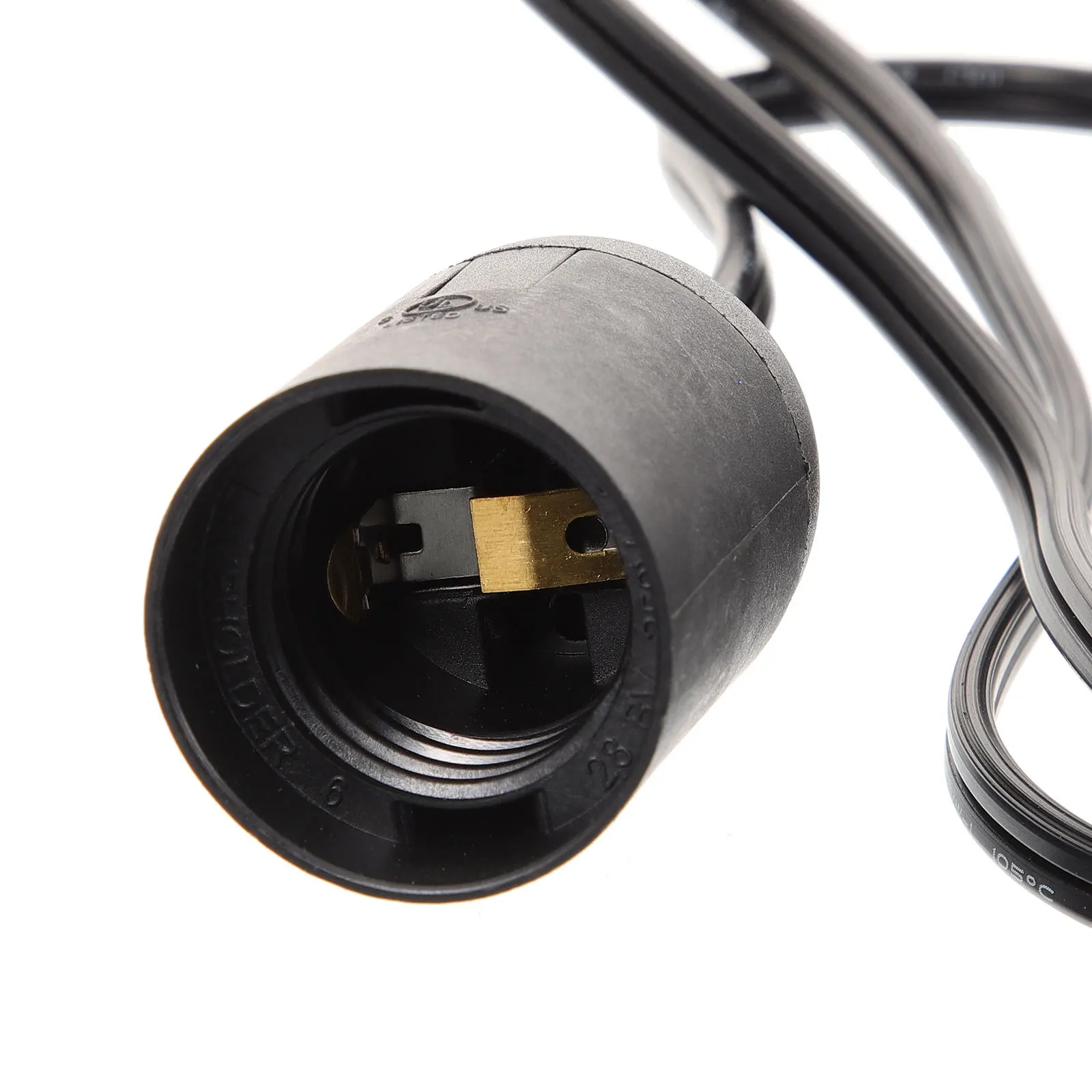 

Plug in Hanging Light Socket Us Plug Plastic Lamp Holder Cord Lamp Socket Replacement for Pendant Light Fixture Home Use