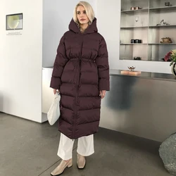 2024 casaco de inverno feminino elegante grosso quente parkas