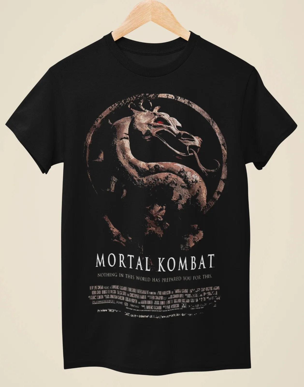 Mortal Kombat Liu Kang Logo Fighting Game Graphic T-Shirt Cotton Men Women Streetwear Tee