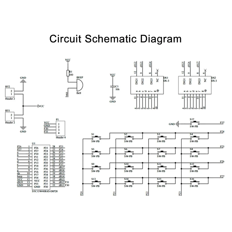 DIY Calculator Electronic Production Kit LED Digital Tube Display With Shell Single-Chip Microcomputer Soldering Practice Kit