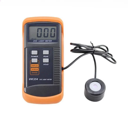 

Lux Meter Tester UVC Light Meter of UV Radiometer Intensity Meter Detector UVC254 Digital Illumination Detector 248nm~262nm