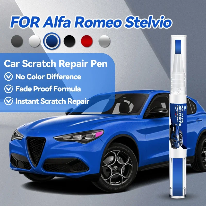 

Специализированные автомобильные аксессуары для Alfa Romeo Stelvio: карандаш для ремонта лакокрасочного покрытия, средство для удаления царапин, DIY, белый цвет 249 414C