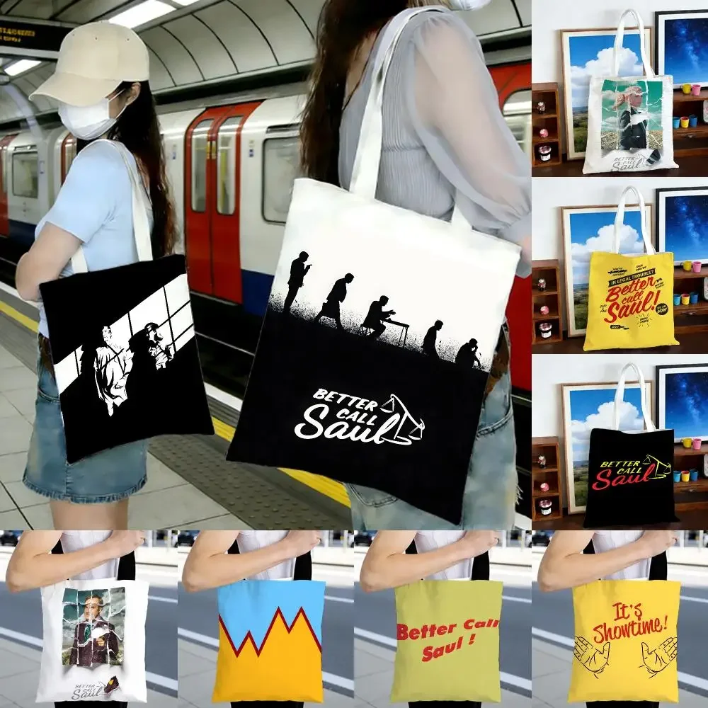tv series B-Better Call Saul Storage Bags Printed Series Shoulder Bag Portable Daily Lightweight Tote Bag