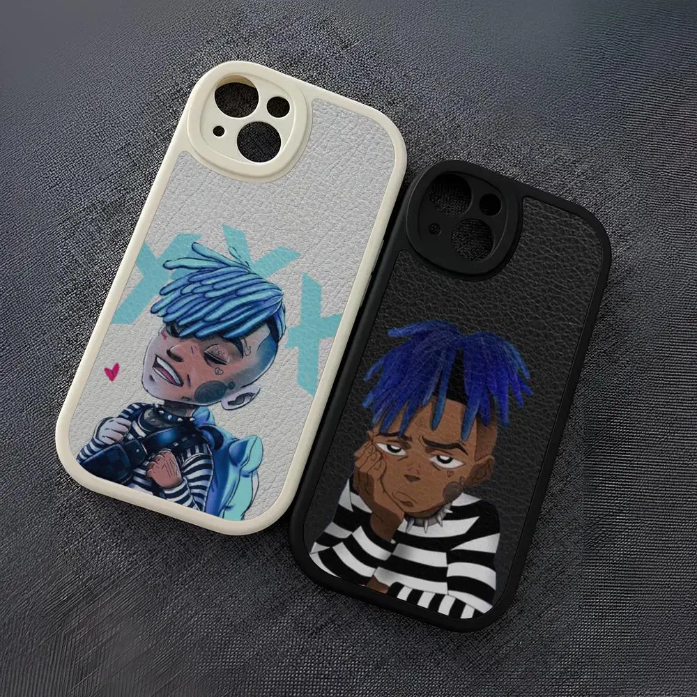 Cartoon XXXTentacions Phone Case For Iphone 16 15 14 12 13 Pro Max 11 Mini Xs Puls Lambskin Silicone Cover